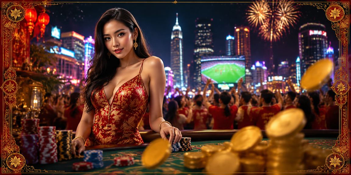 Không khí cá cược thể thao sôi động về đêm tại Hồ Chí Minh với ánh đèn neon rực rỡ