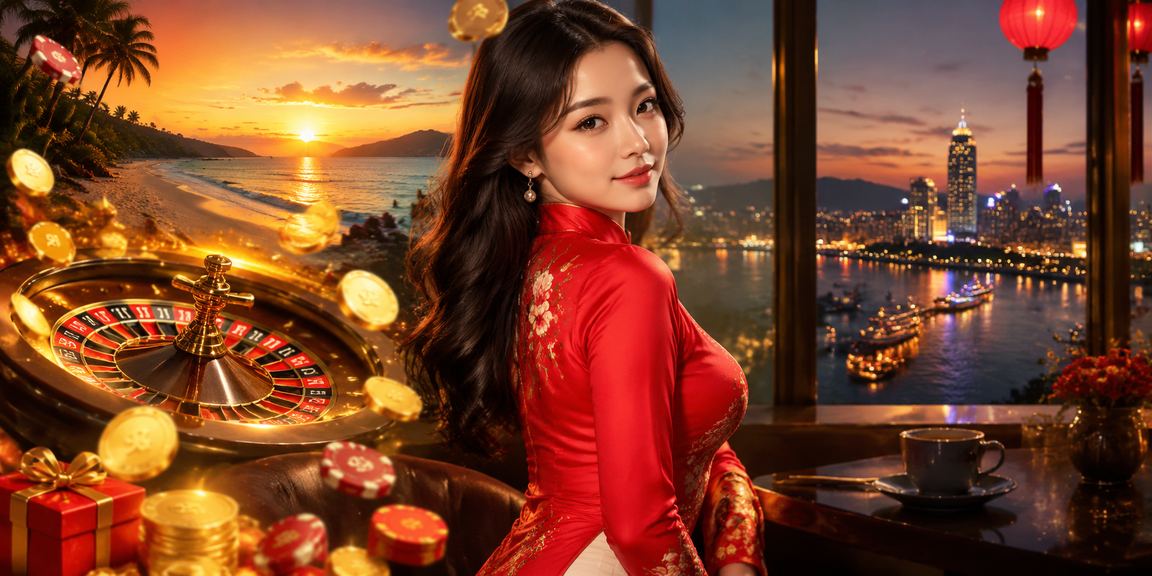 Người chơi tại Sài Gòn trải nghiệm roulette trực tuyến trên pc04 với trang phục áo dài truyền thống